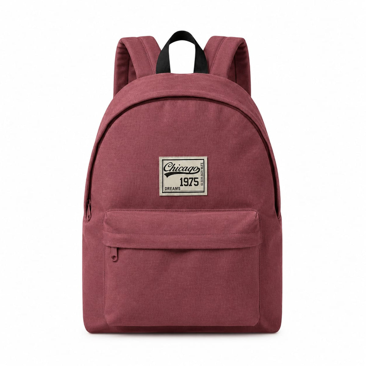 Sac à Dos Vintage "Chicago 1975" – Sac Scolaire et Urbain en Toile Robuste