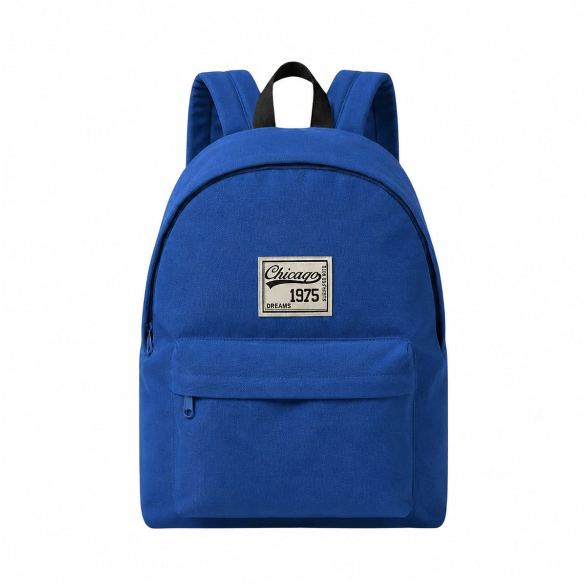 Sac à Dos Vintage "Chicago 1975" – Sac Scolaire et Urbain en Toile Robuste